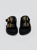 Σανδάλια δερμάτινα με φαρδιές φάσες Ragazza 01020