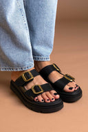 Σανδάλια δερμάτινα με φαρδιές φάσες Ragazza 01020