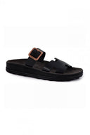 Σανδάλια δερμάτινα με φάσα LUCIA FANTASY SANDALS - Μαύρο - thefashionproject.gr - FANTASY SANDALS