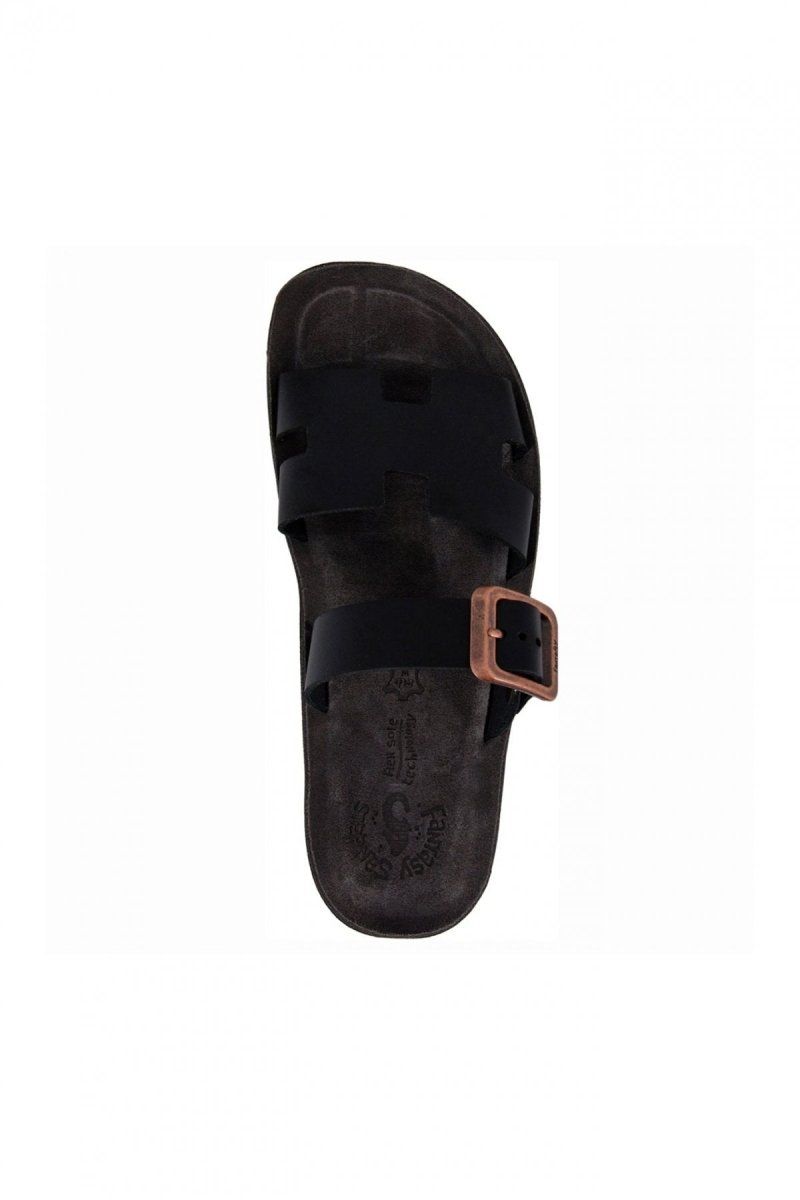 Σανδάλια δερμάτινα με φάσα LUCIA FANTASY SANDALS - Μαύρο - thefashionproject.gr - FANTASY SANDALS