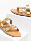 Σανδάλια δερμάτινα με ιδιαίτερες φάσες Iris Sandals - Χρυσό - thefashionproject.gr - IRIS