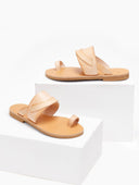 Σανδάλια δερμάτινα με ιδιαίτερη φάσα Iris Sandals - Φυσικό - thefashionproject.gr - IRIS