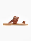 Σανδάλια δερμάτινα με ιδιαίτερη φάσα Iris Sandals - Καφέ - thefashionproject.gr - IRIS
