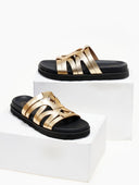 Σανδάλια δερμάτινα με ιδιαίτερη φάσα ATENEO