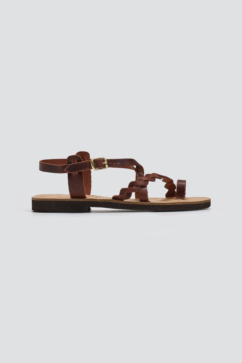 Σανδάλια δερμάτινα με λουράκια Estil - Ταμπά - thefashionproject.gr - Estil