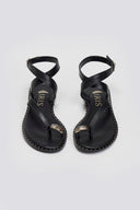 Σανδάλια δερμάτινα με μέταλλο Iris Sandals - Μαύρο - thefashionproject.gr - IRIS