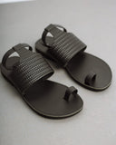 Σανδάλια δερμάτινα με μπαρέτα Estil - Μαύρο - thefashionproject.gr - Estil