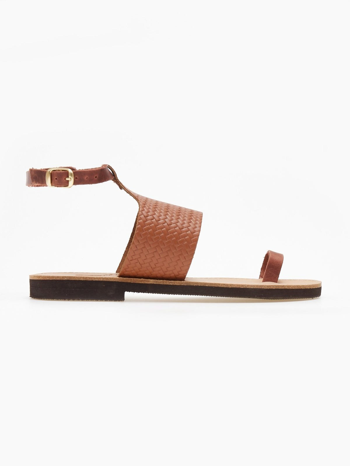 Σανδάλια δερμάτινα με μπαρέτα Estil - Ταμπά - thefashionproject.gr - Estil