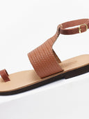 Σανδάλια δερμάτινα με μπαρέτα Estil - Ταμπά - thefashionproject.gr - Estil