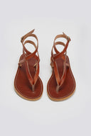 Σανδάλια δερμάτινα με μπαρέτα Tfp - Καφέ - thefashionproject.gr - TFP