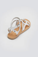 Σανδάλια δερμάτινα με μπαρέτα Tfp - Λευκό - thefashionproject.gr - TFP