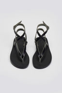 Σανδάλια δερμάτινα με μπαρέτα Tfp - Μαύρο - thefashionproject.gr - TFP