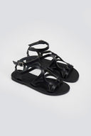 Σανδάλια δερμάτινα με μπαρέτα Tfp - Μαύρο - thefashionproject.gr - TFP