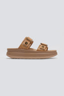 Σανδάλια δερμάτινα με pattern ADELITA FANTASY SANDALS - Κάμελ - thefashionproject.gr - FANTASY SANDALS