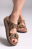 Σανδάλια δερμάτινα με print FABIOLA FANTASY SANDALS - Leopard - thefashionproject.gr - FANTASY SANDALS