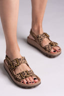 Σανδάλια δερμάτινα με print FABIOLA FANTASY SANDALS - Leopard - thefashionproject.gr - FANTASY SANDALS