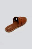 Σανδάλια δερμάτινα με print στη φάσα Estil - Ταμπά - thefashionproject.gr - Estil