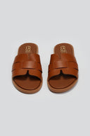 Σανδάλια δερμάτινα με print στη φάσα Estil - Ταμπά - thefashionproject.gr - Estil