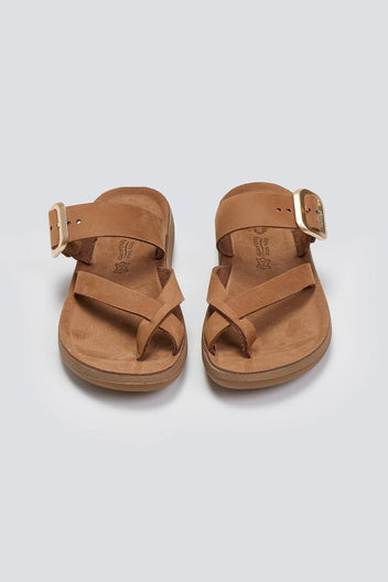 Σανδάλια δερμάτινα με τοκ CONSTANTIA FANTASY SANDALS - Κάμελ - thefashionproject.gr - FANTASY SANDALS