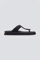 Σανδάλια δερμάτινα με τοκά Estil - Μαύρο - thefashionproject.gr - Estil
