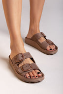 Σανδάλια δερμάτινα με τοκάδες DESPOINA FANTASY SANDALS - Καφέ - thefashionproject.gr - FANTASY SANDALS