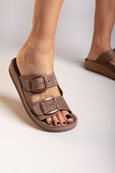 Σανδάλια δερμάτινα με τοκάδες DESPOINA FANTASY SANDALS - Καφέ - thefashionproject.gr - FANTASY SANDALS