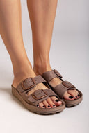 Σανδάλια δερμάτινα με τοκάδες DESPOINA FANTASY SANDALS - Καφέ - thefashionproject.gr - FANTASY SANDALS