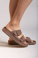 Σανδάλια δερμάτινα με τοκάδες DESPOINA FANTASY SANDALS - Καφέ - thefashionproject.gr - FANTASY SANDALS