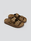 Σανδάλια δερμάτινα με τοκάδες DESPOINA FANTASY SANDALS - Λαδί - thefashionproject.gr - FANTASY SANDALS