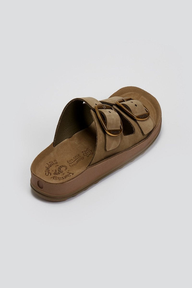 Σανδάλια δερμάτινα με τοκάδες DESPOINA FANTASY SANDALS - Λαδί - thefashionproject.gr - FANTASY SANDALS
