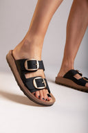 Σανδάλια δερμάτινα με τοκάδες DESPOINA FANTASY SANDALS - Μαύρο - thefashionproject.gr - FANTASY SANDALS