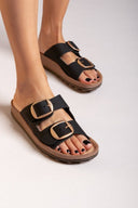 Σανδάλια δερμάτινα με τοκάδες DESPOINA FANTASY SANDALS - Μαύρο - thefashionproject.gr - FANTASY SANDALS