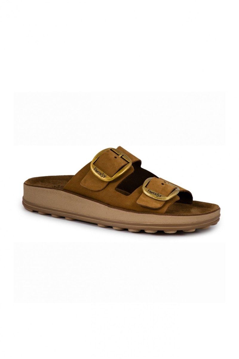 Σανδάλια δερμάτινα με τοκάδες DESPOINA FANTASY SANDALS - Mocha - thefashionproject.gr - FANTASY SANDALS