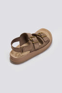 Σανδάλια δερμάτινα με τοκάδες FABIOLA FANTASY SANDALS - Καφέ - thefashionproject.gr - FANTASY SANDALS