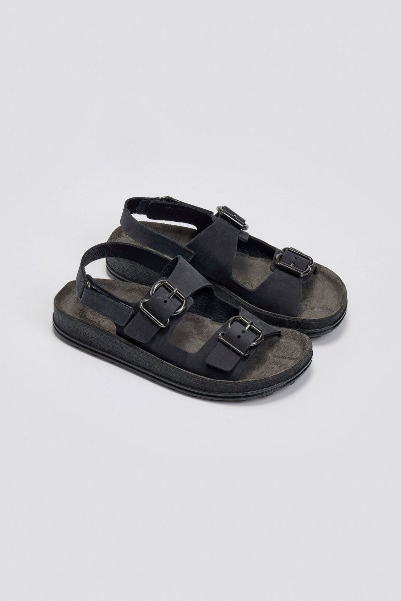Σανδάλια δερμάτινα με τοκάδες FABIOLA FANTASY SANDALS - Μαύρο - thefashionproject.gr - FANTASY SANDALS