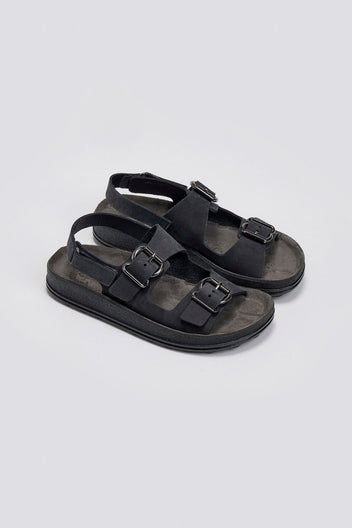 Σανδάλια δερμάτινα με τοκάδες FABIOLA FANTASY SANDALS - Μαύρο - thefashionproject.gr - FANTASY SANDALS