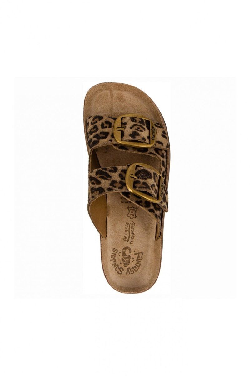 Σανδάλια δερμάτινα με τοκάδες και print DESPOINA FANTASY SANDALS - Leopard - thefashionproject.gr - FANTASY SANDALS