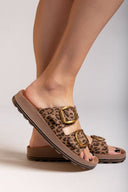 Σανδάλια δερμάτινα με τοκάδες και print DESPOINA FANTASY SANDALS - Leopard - thefashionproject.gr - FANTASY SANDALS
