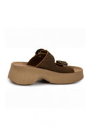 Σανδάλια δερμάτινα με τοκάδες ROCHELLE FANTASY SANDALS - Καφέ - thefashionproject.gr - FANTASY SANDALS