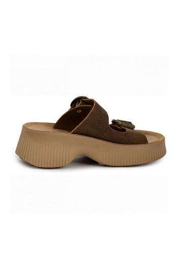 Σανδάλια δερμάτινα με τοκάδες ROCHELLE FANTASY SANDALS - Καφέ - thefashionproject.gr - FANTASY SANDALS