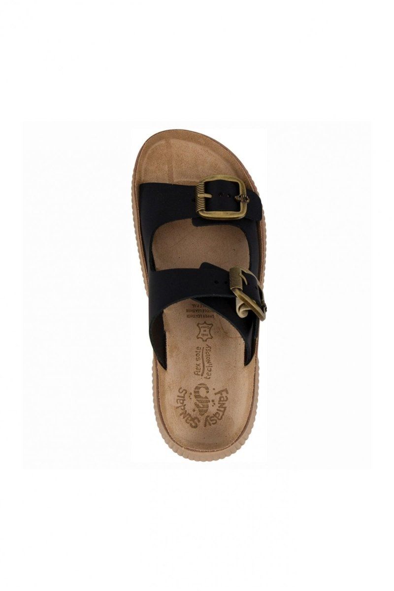 Σανδάλια δερμάτινα με τοκάδες ROCHELLE FANTASY SANDALS - Μαύρο - thefashionproject.gr - FANTASY SANDALS