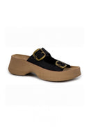 Σανδάλια δερμάτινα με τοκάδες ROCHELLE FANTASY SANDALS - Μαύρο - thefashionproject.gr - FANTASY SANDALS
