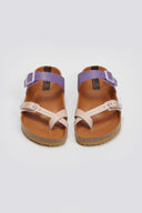 Σανδάλια δερμάτινα με τοκάδες Take me - Μωβ - thefashionproject.gr - Take me