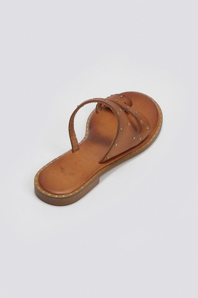 Σανδάλια δερμάτινα με τρουκς Iris Sandals 20/3B - Ταμπά - thefashionproject.gr - IRIS