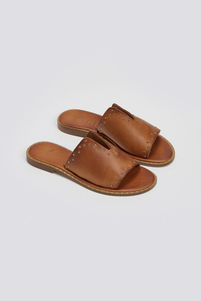 Σανδάλια δερμάτινα με τρουκς Iris Sandals - Ταμπά - thefashionproject.gr - IRIS