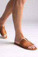 Σανδάλια δερμάτινα με τρουκς Iris Sandals - Ταμπά - thefashionproject.gr - IRIS - 24098007003