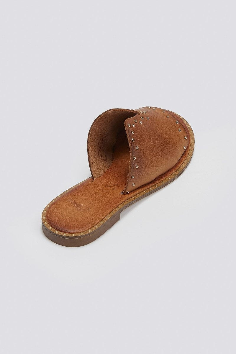 Σανδάλια δερμάτινα με τρουκς Iris Sandals - Ταμπά - thefashionproject.gr - IRIS