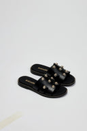 Σανδάλια δερμάτινα με τρουκς Ragazza 01032 - Μαύρο - thefashionproject.gr - RAGAZZA