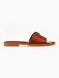Σανδάλια δερμάτινα με v cut και στρας TFP - Ταμπά - thefashionproject.gr - TFP