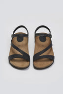 Σανδάλια δερμάτινα με velcro Interbios - Μαύρο - thefashionproject.gr - Inter - Bios